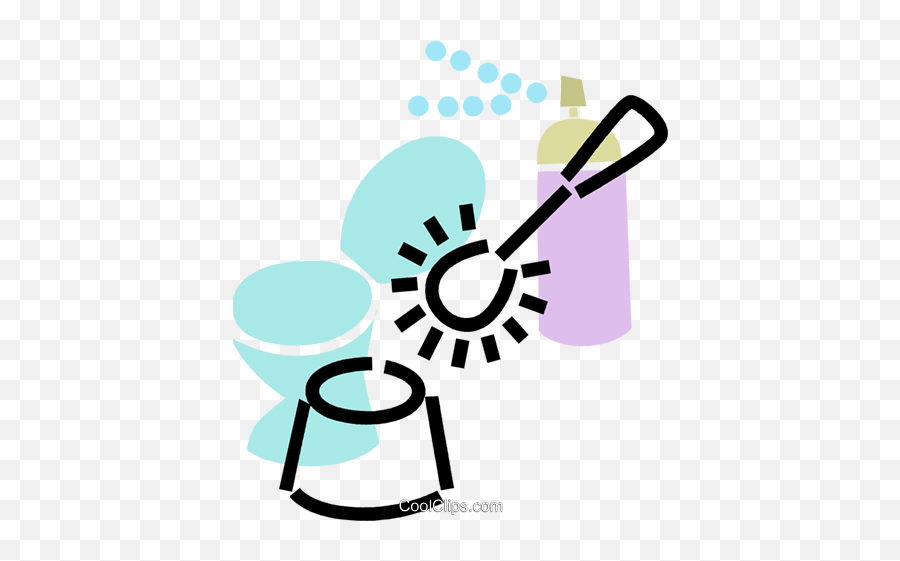 Toilet With Brush And Cleaner Royalty Free Vector - Wc Bürste Clipart Png,Toilet Icon Vector
