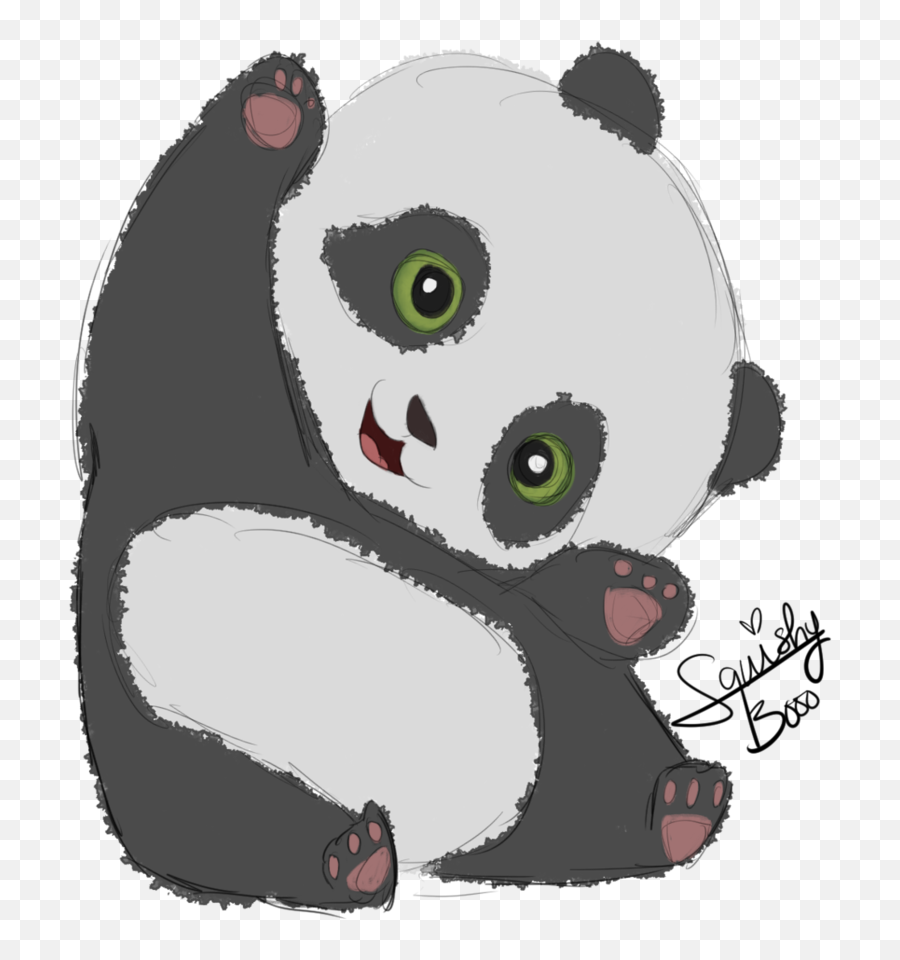 Baby Panda Png High - Baby Panda Cute Panda Drawing,Cute Panda Png