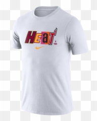 Nike U2013 Miami Heat Store - Heat White City Edition Nba Player Shirt png