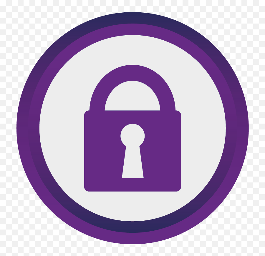 Purple Lock Icon - Circle Full Size Png Download Seekpng Vertical,Lock Icon Png Transparent