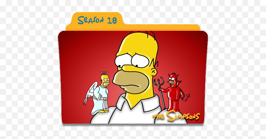 The Simpsons Season 18 Icon Folder Iconset Nellanel - Caricaturas De Etica Y Moral Png,18+ Icon Png