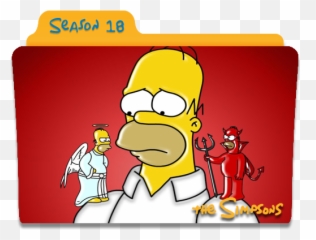 The Simpsons Season 18 Icon Folder Iconset Nellanel - Caricaturas De Etica Y Moral Png,18+ Icon Png