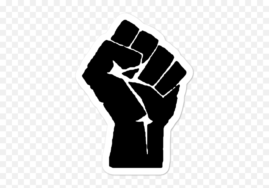 Black Lives Matter Fist Sticker U2013 Blm Merchandise - Blm Fist Transparent Png,Make A Difference Icon