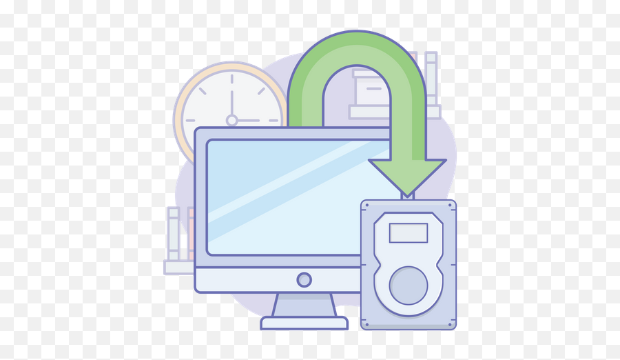 Server Backup Icon - Download In Line Style Smart Device Png,Restore My Computer Icon