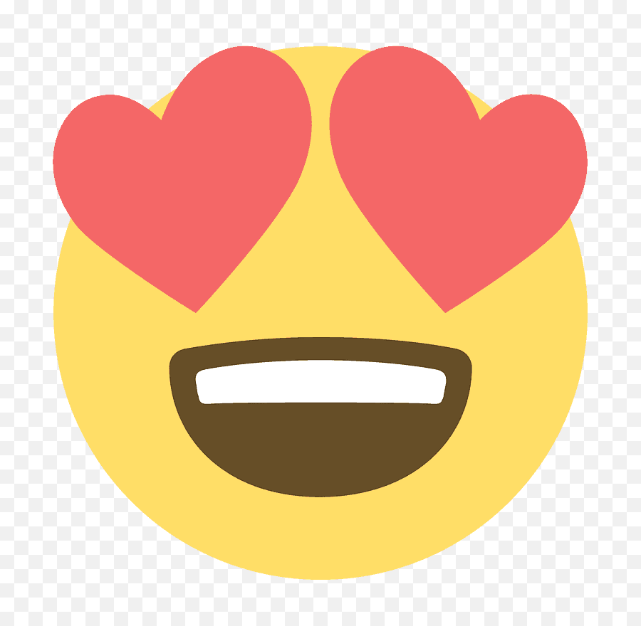 Heart Shaped Eyes Emoji Emoticon Png Transparent
