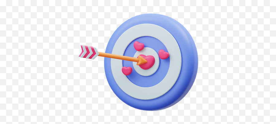 Love Target Icon - Download In Colored Outline Style Shooting Target Png,Android Bullseye Icon