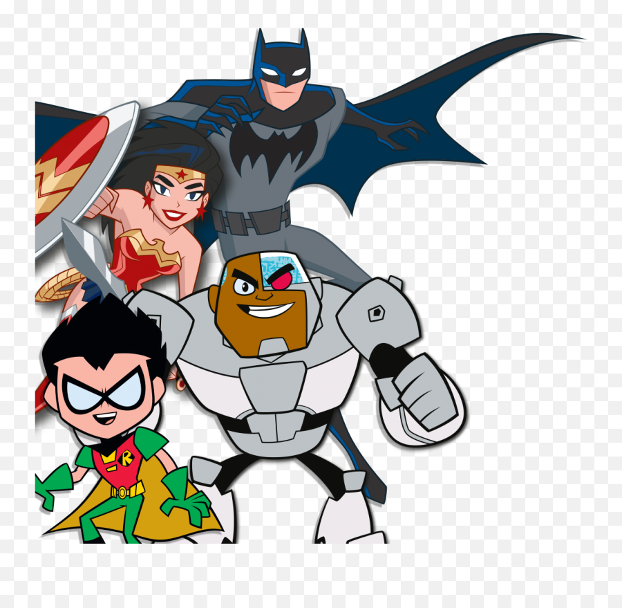 Cartoon hero. Мультяшные супер герои группами. Бэтмен и начос. Робин рулес. Justice League Kids.