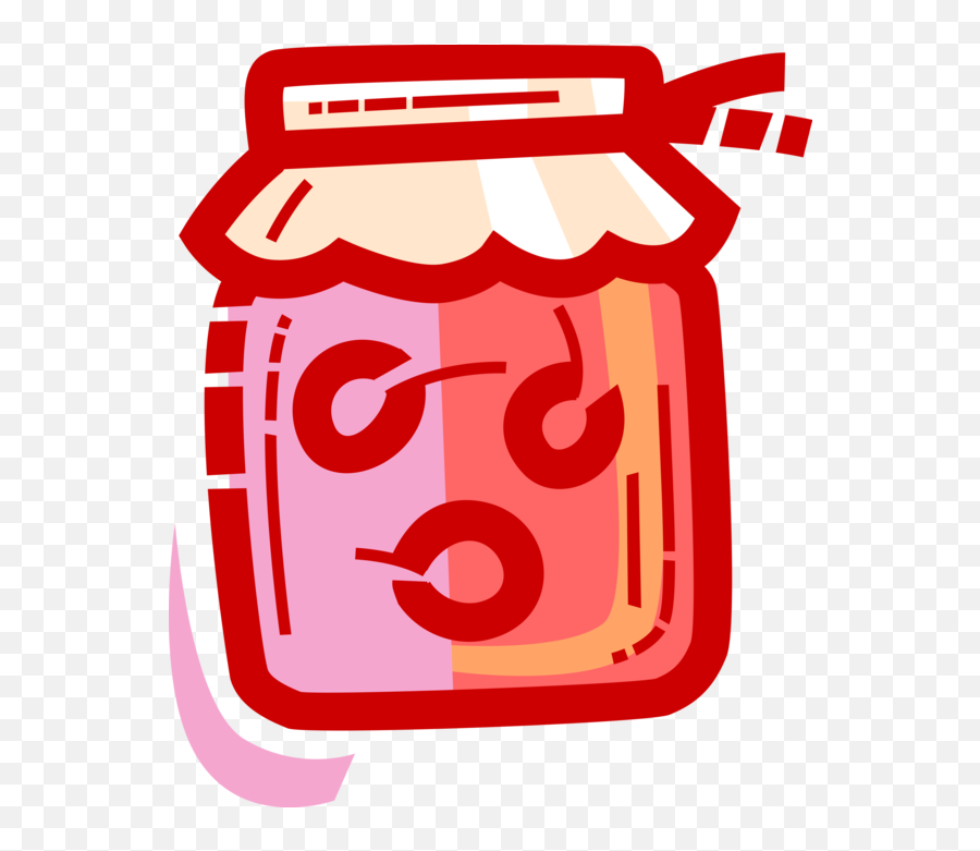 Homemade Cherry Jam Or Jelly Preserves - Vector Image Language Png,Jam Jar Icon