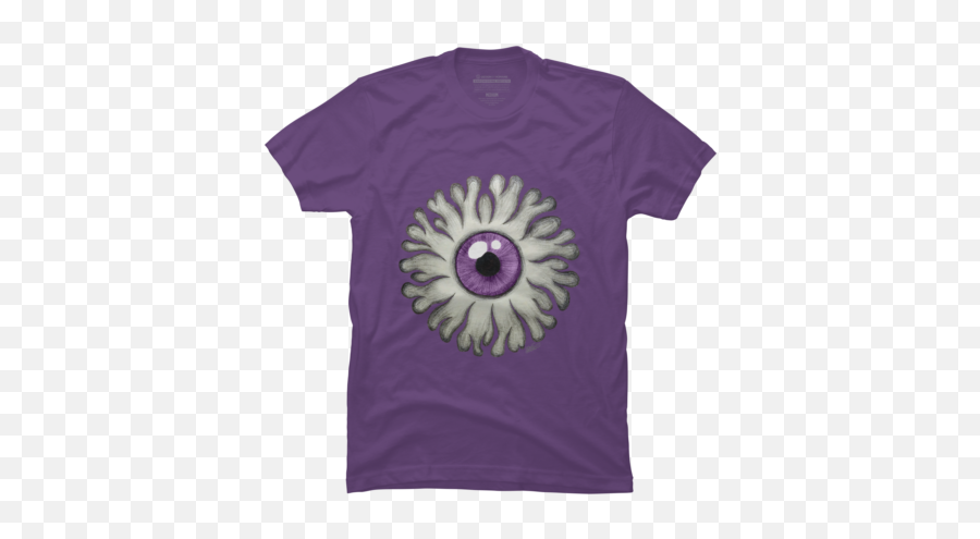 Red Fire Eye T Shirt By Kreskofter Design Humans - Acid Techno Techno Club T Shirt Png,Purple Fire Png
