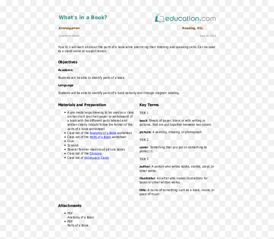 Download Free Png Whatu0027s In A Book Lesson Plan - Parts Of Writing A Book,Whats A Png