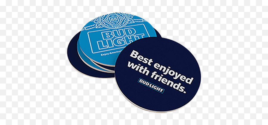 Bud Light Round Coaster Sleeve - The Beer Gear Store Love With A Stripper Png,Bud Light Png