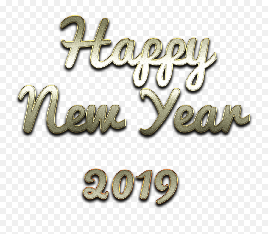 Download Free Png Happy New Year 2019 Images With - Calligraphy,Happy Transparent Background