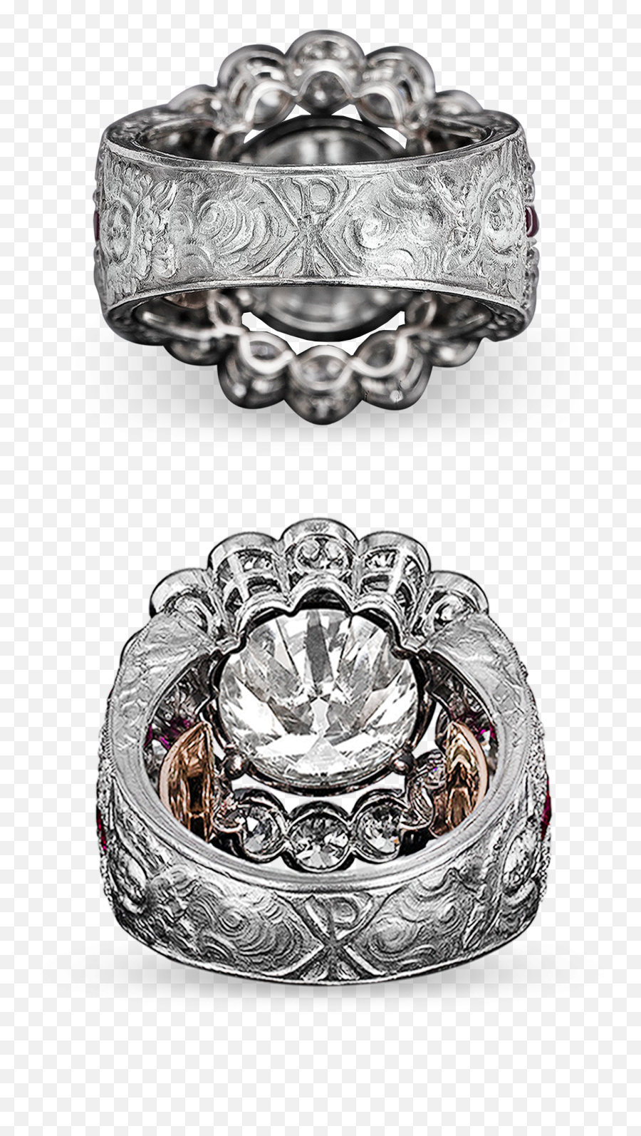 Pope Paul Viu0027s Diamond Ring - Titanium Ring Transparent Titanium Ring Png,Boxing Ring Png