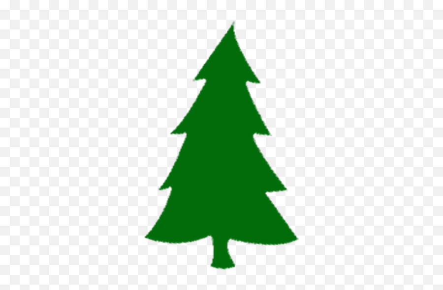 Cute Christmas Tree Silhouette Clipart - Christmas Tree Silhouette Png,Christmas Tree Silhouette Png