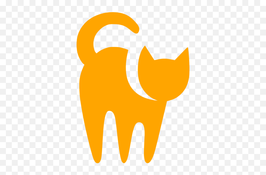Orange Cat Icon - Cat Icon Png,Orange Cat Png