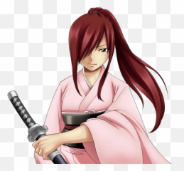 Download Erzascarlet Erza Fairytail - Erza Scarlet Ponytail Png,Erza Scarlet Png
