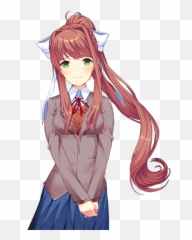 Pose Monika - Doki Doki Literature Club Monika Drawing Png,Monika Png