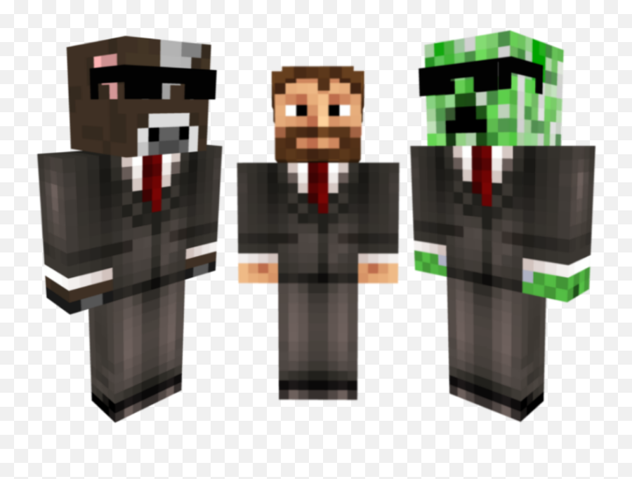 Minecraft Old Man Suit Skin - Minecraft Skin With Black Glasses Png,Minecraft Cow Png