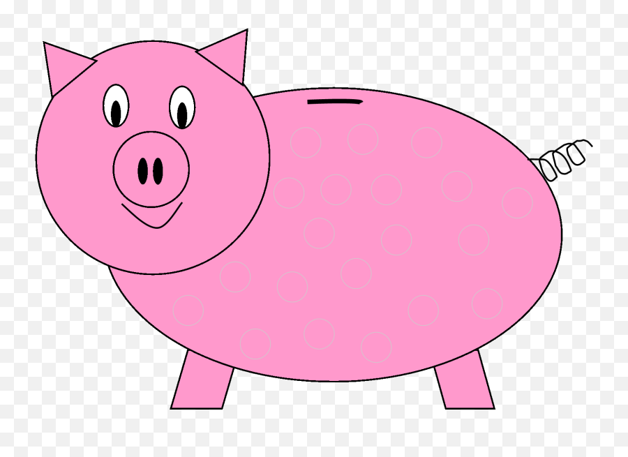 Piggy Bank Clipart Png - Pink Piggy Bank Clipart Full Size Free Printable Piggy Bank Template,Piggy Bank Transparent Background