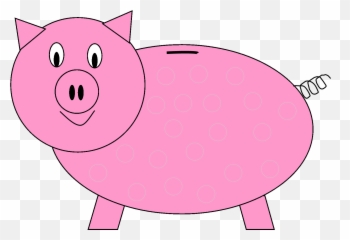 Piggy Bank Clipart Png - Pink Piggy Bank Clipart Full Size Free Printable Piggy Bank Template,Piggy Bank Transparent Background