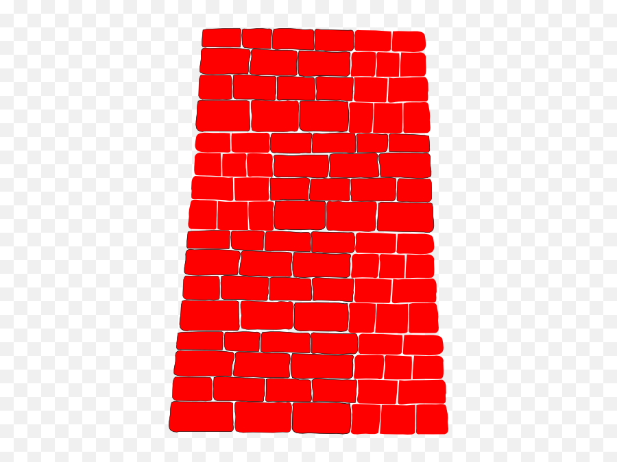 Red Brick Wall Clip Art - Drawing Brick Wall Black And White Png,Brick Pattern Png