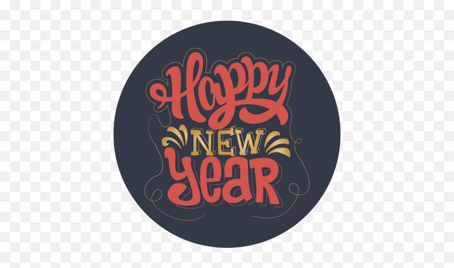 Happy New Year With Background - Calligraphy Png,Happy New Year Logos