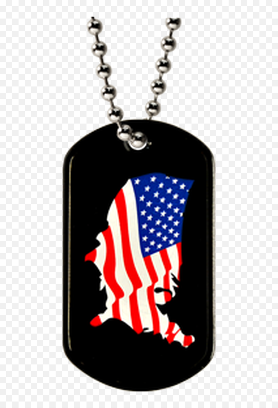 Color Printed Dog Tags - Dog Tag Png,American Flag Transparent Background