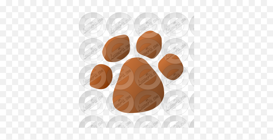 Paw Print Stencil For Classroom Therapy Use - Great Paw Clock Png,Paw Print Logo