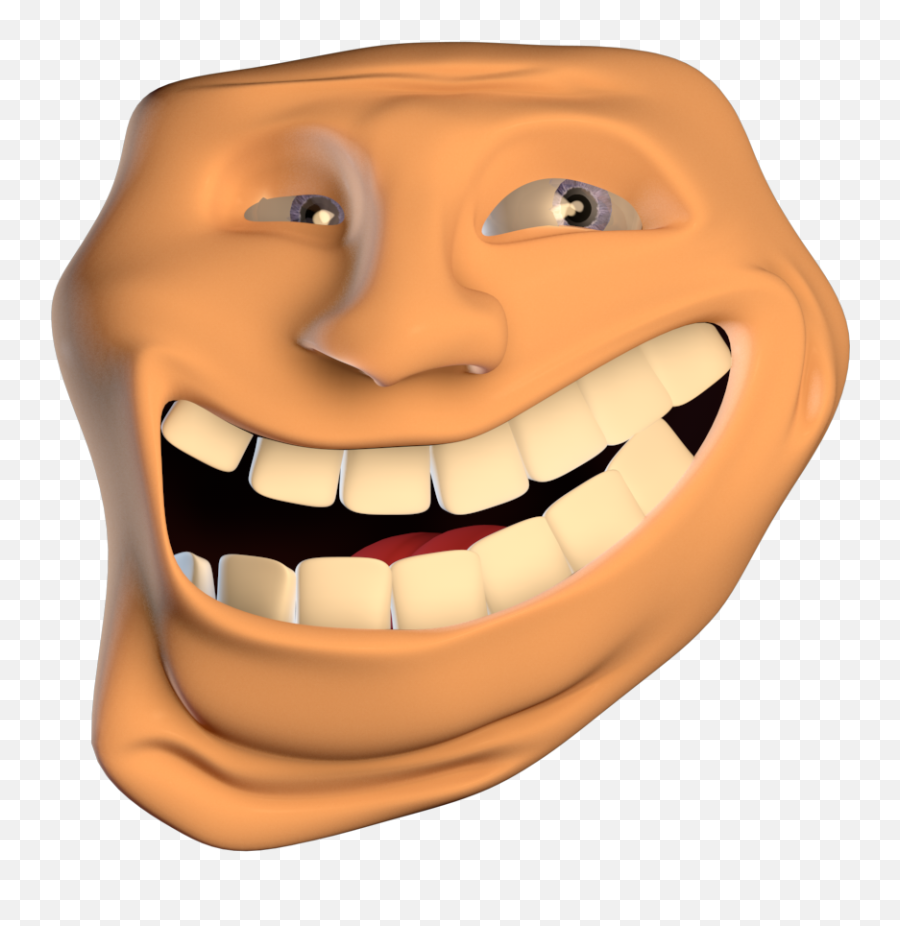 3d Trollface Version 2 Now With 80 More Wrinkles - Trollface 3d Png,Troll Face Png