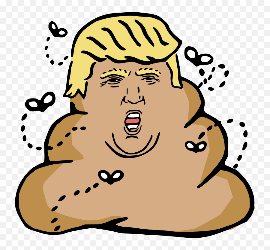 Trump The Dump Free Svg - Poop Emoji Donald Trump Png,Trump Head Transparent Background