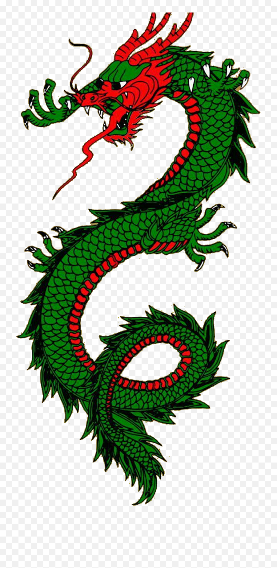 Painted Green Dragon Free Image - Red Chinese Dragon Painting Png,Green Dragon Png