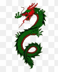 Painted Green Dragon Free Image - Red Chinese Dragon Painting Png,Green Dragon Png