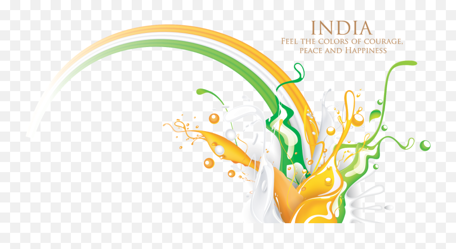 Download Splashy Indian Flag Png Vector Images Free - Indian Flag Design Vector Clipart,Indian Arrow Png