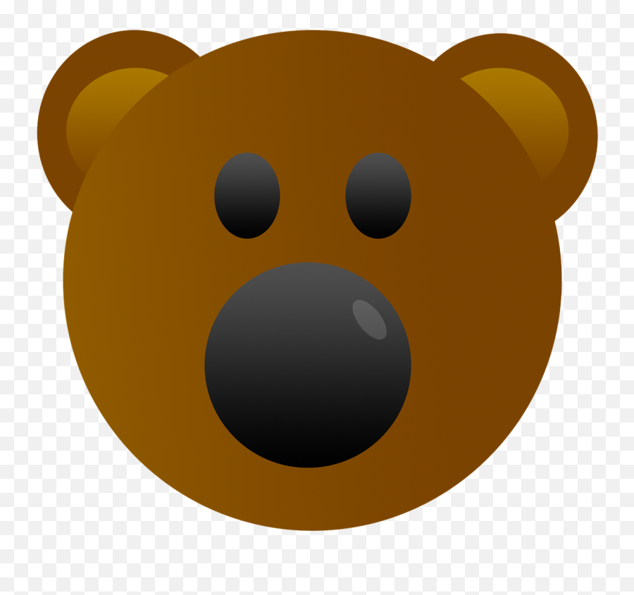 Bear Emoji Cute - Free Image On Pixabay Gambar Kepala Beruang Kartun Png,Emoji Animals Png