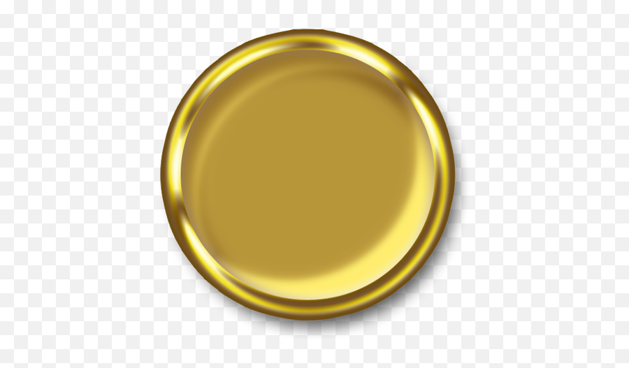 Gold Buttons Png Graphic Free Library - Transparent Solid,Button Transparent Background
