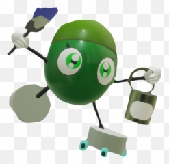 Download Earlene The Paint Roller 3d Model - Wiki PNG Image Illustration