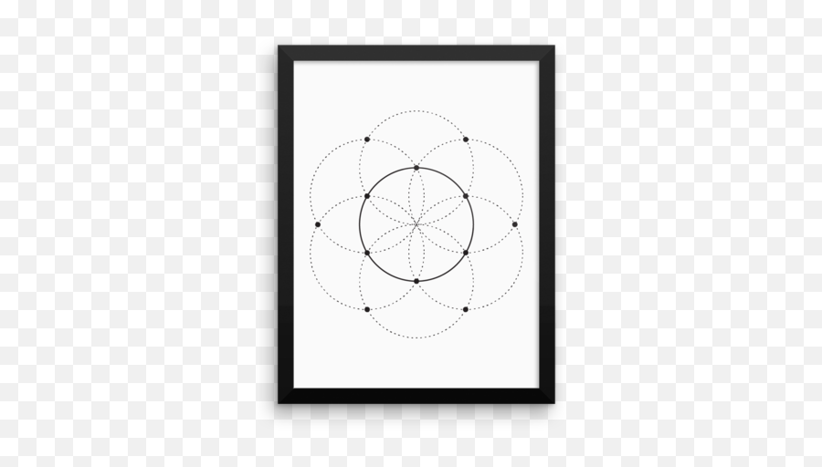 Download Seed Of Life With Triangle - Line Art Png,Seed Of Life Png