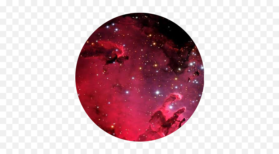 Aesthetic Background Circle Sticker Red Stars Star Univ - Aesthetic Night Sky Galaxy Background Png,Red Star Transparent Background