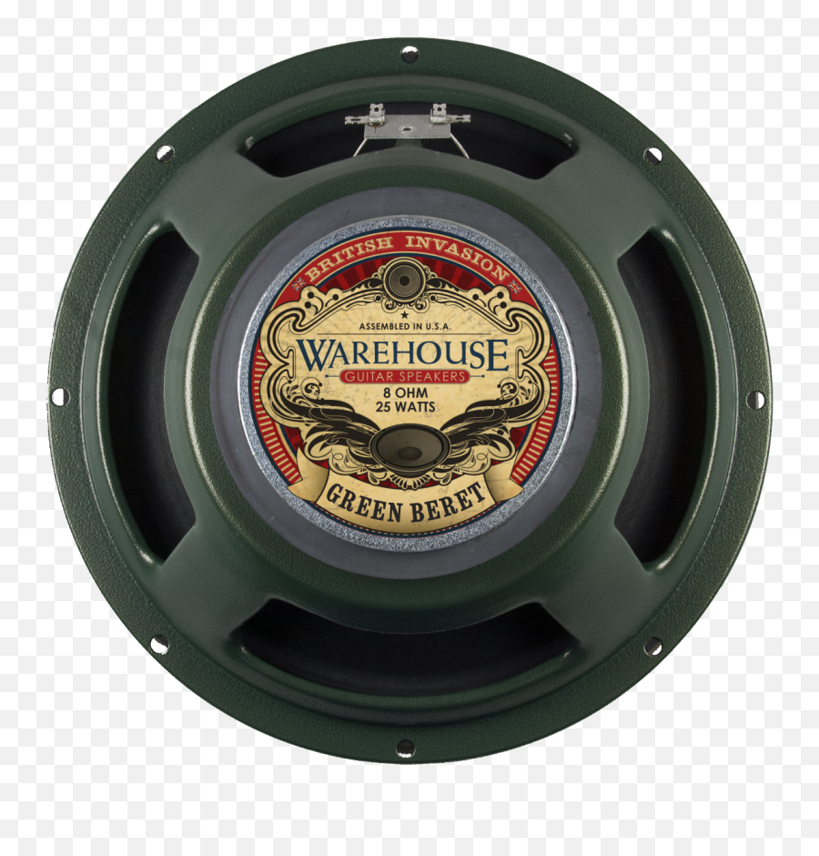 12 Green Beret - 25 Watts Warehouse Guitar Speakers Warehouse Speakers Green Beret 25w Guitar Speaker Png,Beret Transparent