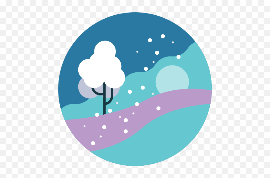 Landscape Outdoor Scenery Tree View - Winter Icon Png,Winter Icon