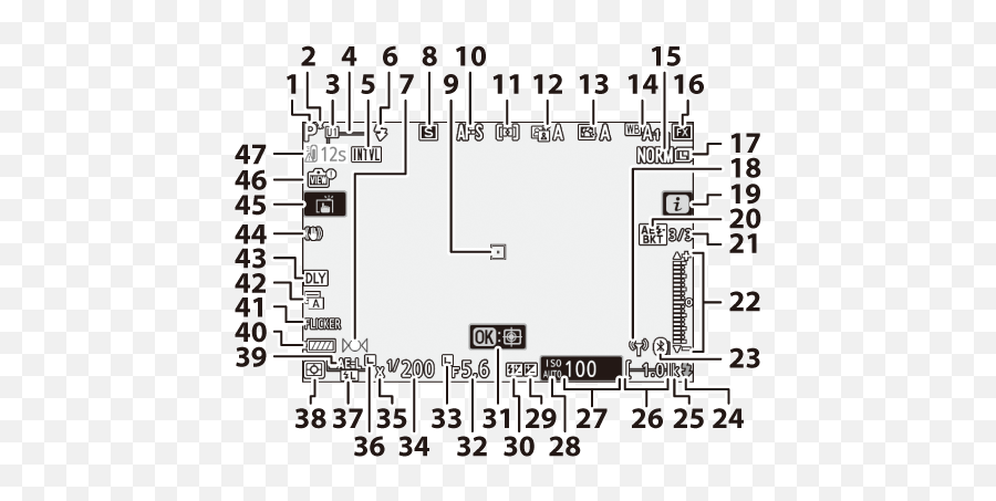 The Camera Display And Control Panel - Vertical Png,Nikon Lens Icon