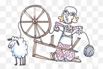 Yarn Clipart Png - Yarn Spinning Demonstration A Clip Art