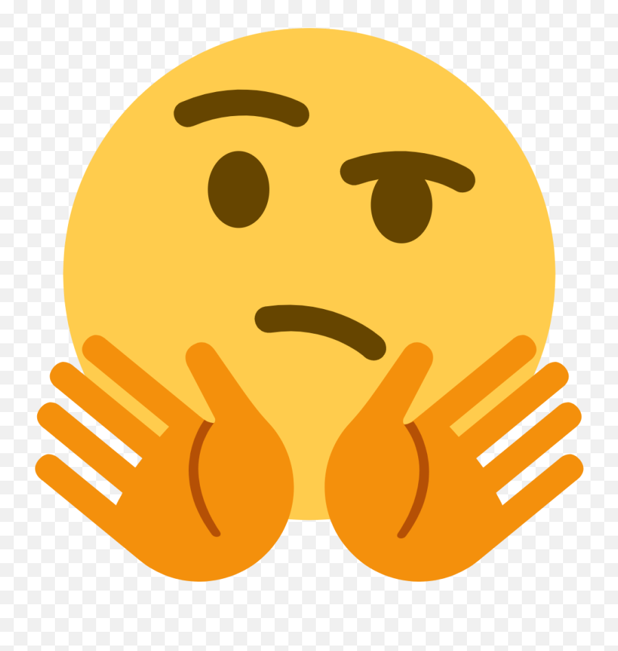 Thinking - Jazz Hands Emoji Text Png,Hugging Icon