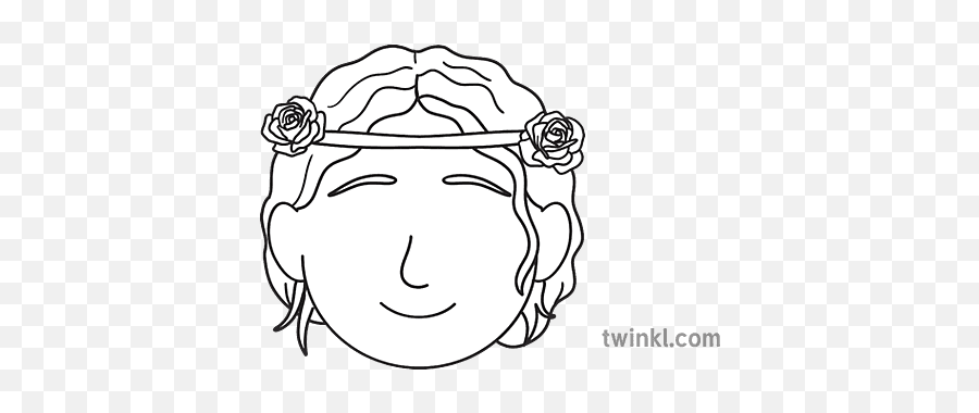 Aphrodite Role Play Mask Black And White Rgb Illustration - Happy Png,Aphrodite Icon