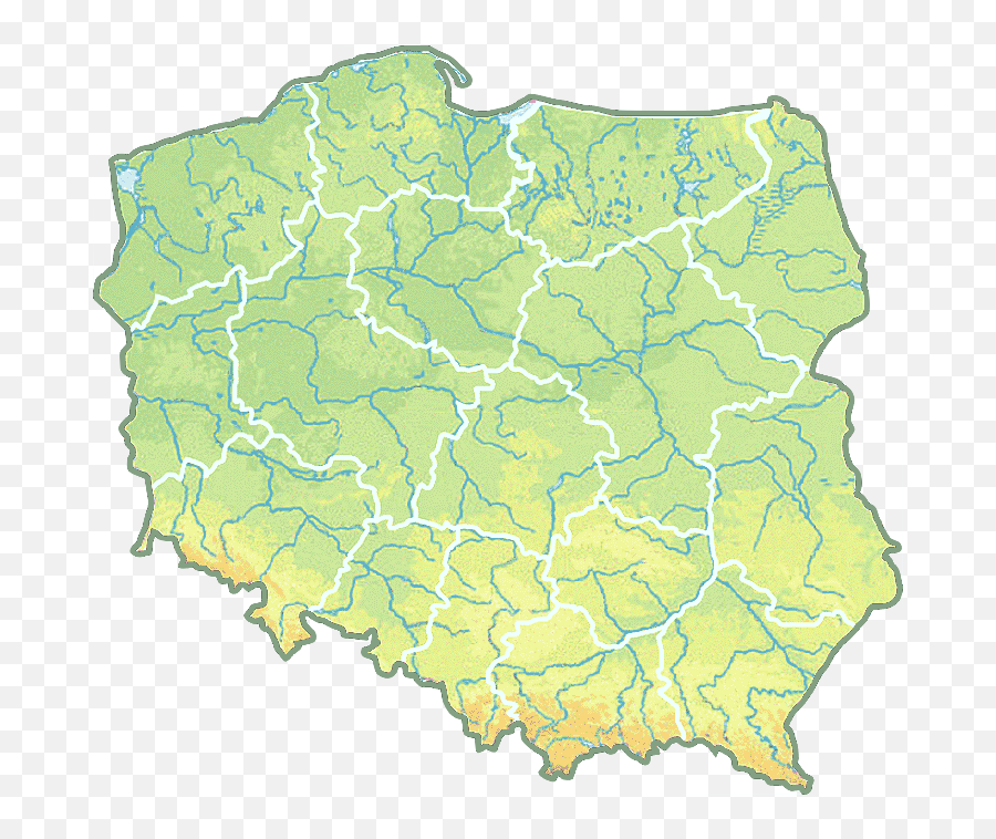 Map Of Poland Colorful - Simple Maps Of Poland Png,Colorful Png
