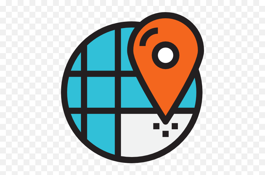 Map Orientation Interface Location - Geography Location Clip Art Png,Geographic Icon