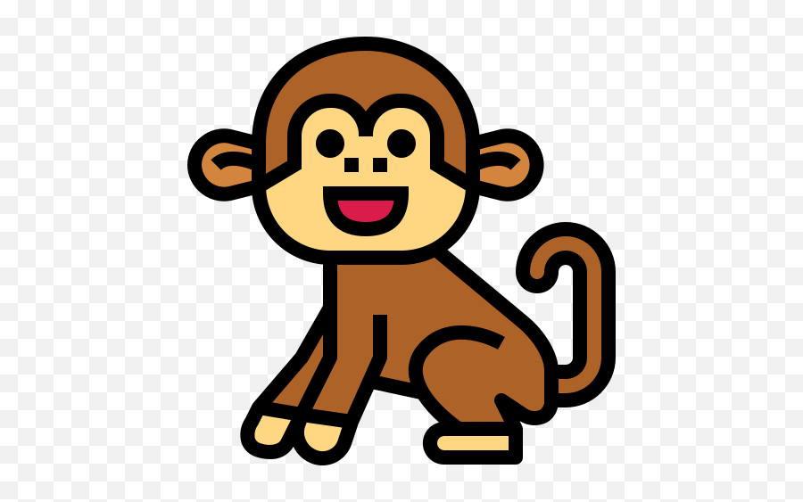 Monkey - Free Animals Icons Icon Png,Monkey Icon