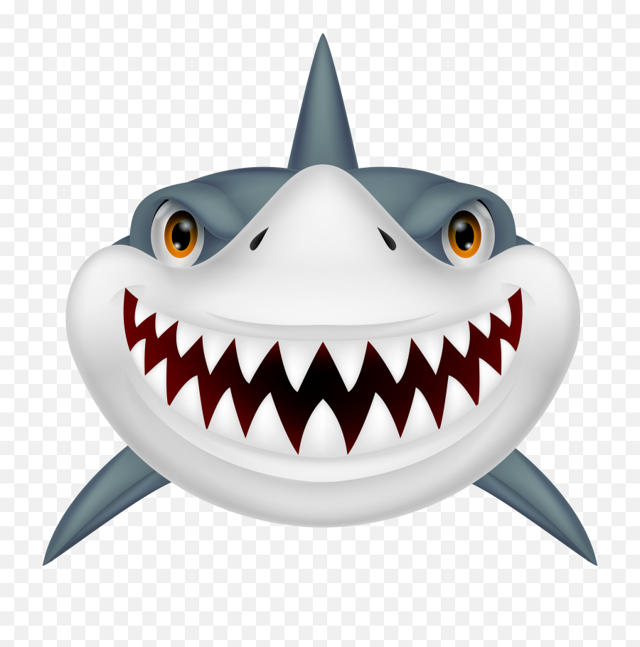 White Free Clipart Image 4 - Transparent Background Shark Clipart Png,Shark Clipart Transparent Background