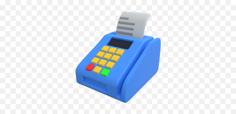 Premium Swipe Machine 3d Illustration Download In Png Obj - Office Equipment,Swipe Card Icon