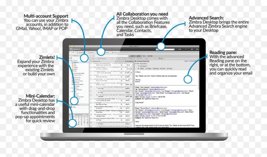 Zimbra Desktop - Offline Email Client Zimbra Desktop Mail Png,Windows 10 Place Icon On Desktop